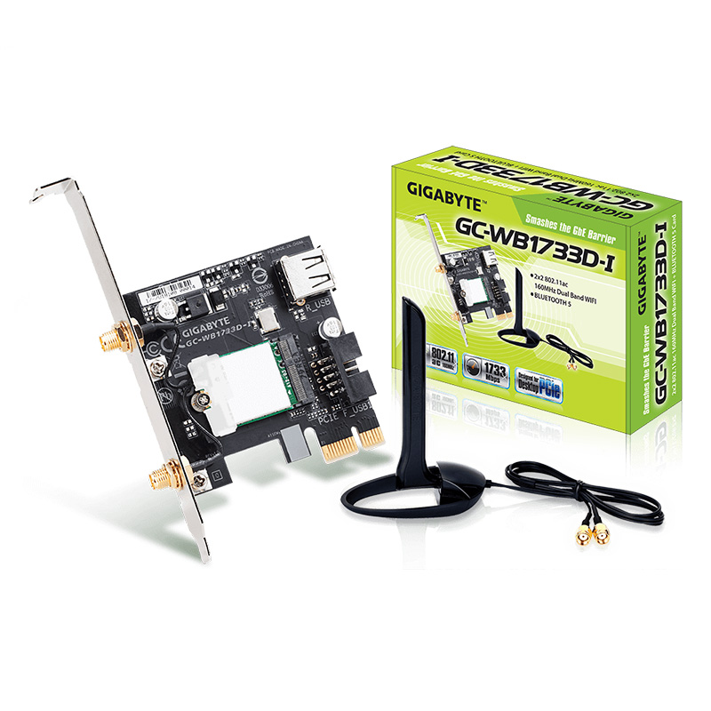 Gigabyte GC-WB1733D - Wireless AC PCIe Card