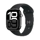 Apple Watch Series 10 | 42mm Jet Black Aluminium | Black Sport Band | M/L