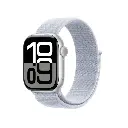 Apple Watch Series 10 | 46mm Silver Aluminium | Blue Cloud Sport Loop