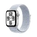Apple Watch Series SE | 44mm Silver Aluminium | Blue Cloud Sport Loop