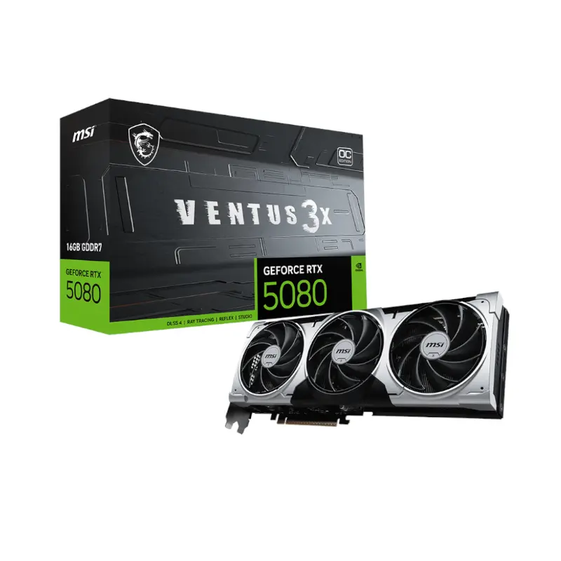 MSI GeForce RTX 5080 Ventus 3X OC | 16GB GDDR7