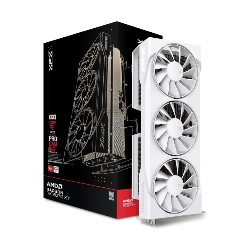 XFX Radeon RX9070 XT SWFT | White | 16GB GDDR6
