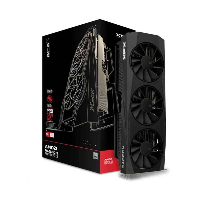 XFX Radeon RX9070 OC QuickSilver | 16GB GDDR6