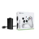 XBOX Series X Wireless Controller | Robot White | Charge Kit Combo