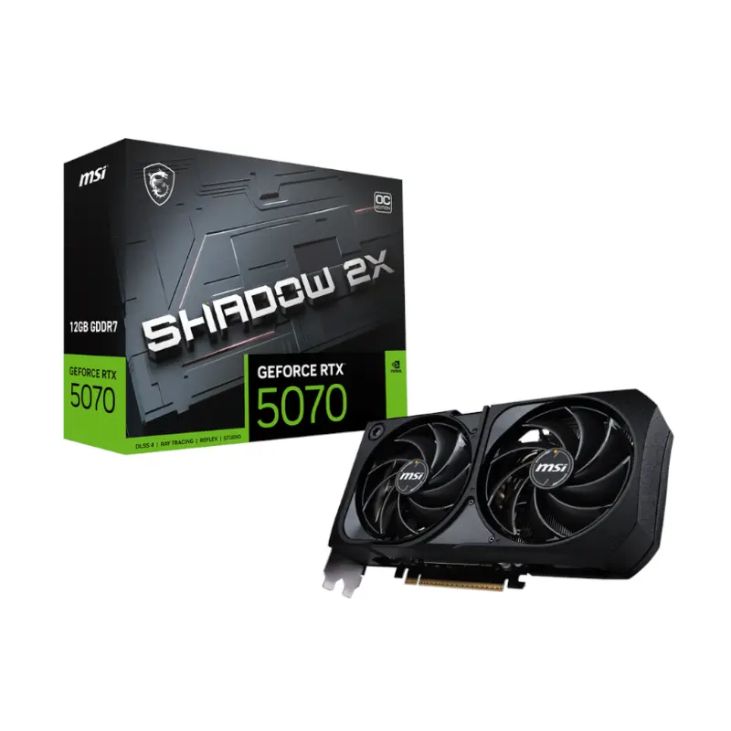 MSI GeForce RTX 5070 Shadow 2X OC | 12GB GDDR7 