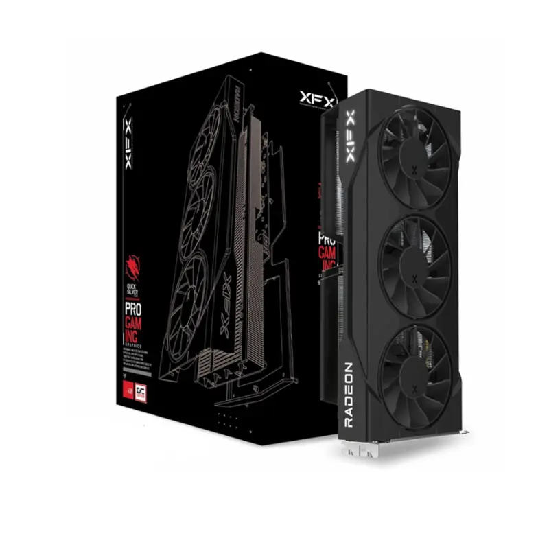 XFX Swift Radeon RX 9060 XT OC Triple Fan Edition | 16GB GDDR6 | Black