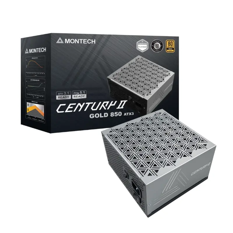 [PSU-MT-CEN-II-850] Montech Century II 850 | Full Modular | Gold Certified