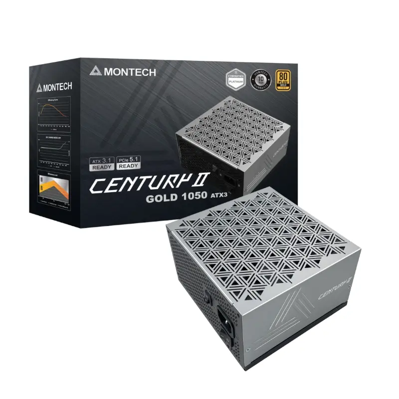 [PSU-MT-CEN-II-1050] Montech Century II 1050 | Full Modular | Gold Certified