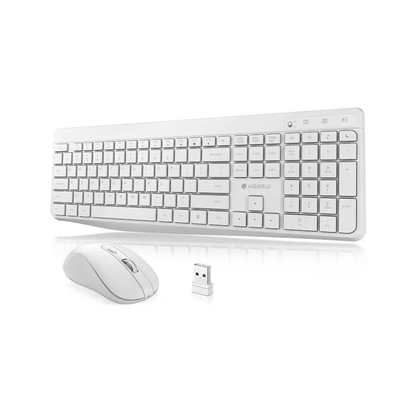 Koorui BK0104 | Wireless Keyboard and Mouse Combo | White