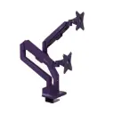 Arozzi Alzare Neo Duo | Gas Spring Dual Monitor Arm | Purple