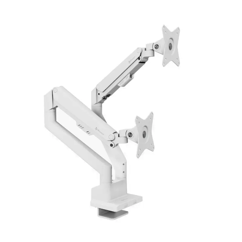 Arozzi Alzare Neo Duo | Gas Spring Dual Monitor Arm | White