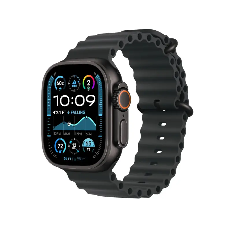 [APP-WAT-ULT-MX4P3] Apple Watch Ultra 2 | 49mm Black Titanium | Black Ocean Band