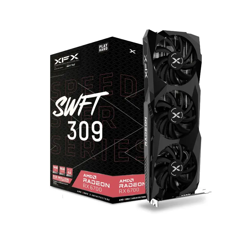 [GPU-XFX-RX-67XLKWFDG-RF] XFX Radeon RX6700 XL Speedster SWFT | 10GB GDDR6