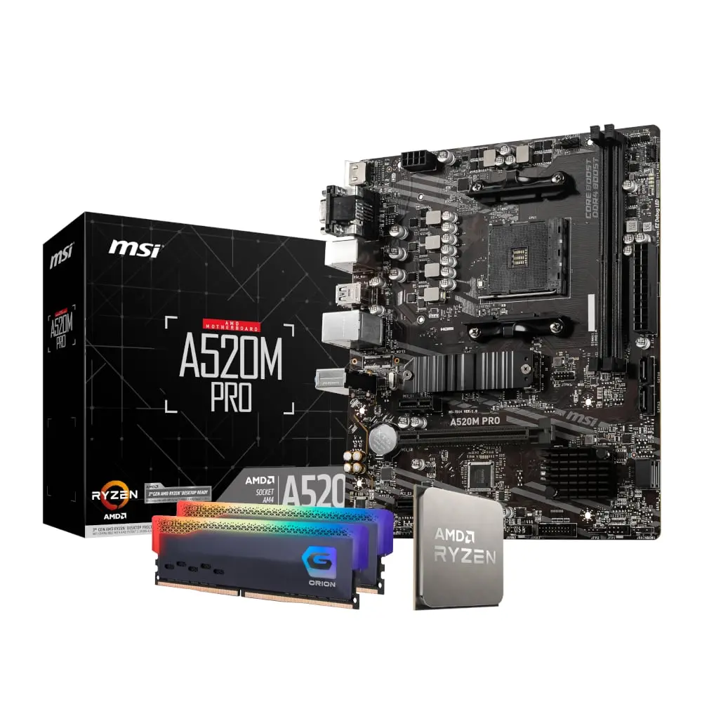 [KIT-AMD-5600GT-A520M-16GB] AMD Ryzen 5600GT | MSI A520M| 16GB RAM | Upgrade Kit