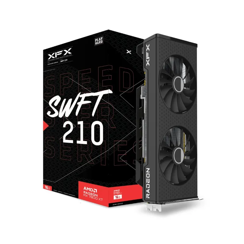 [GPU-XFX-RX-78TSWFTFG] XFX Radeon RX7800 XT Speedster SWFT | 16GB GDDR6