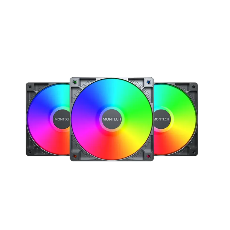 [CS-MT-GF120-3X-BK] Montech GF120 ARGB PWM | 3-in-1 | Black