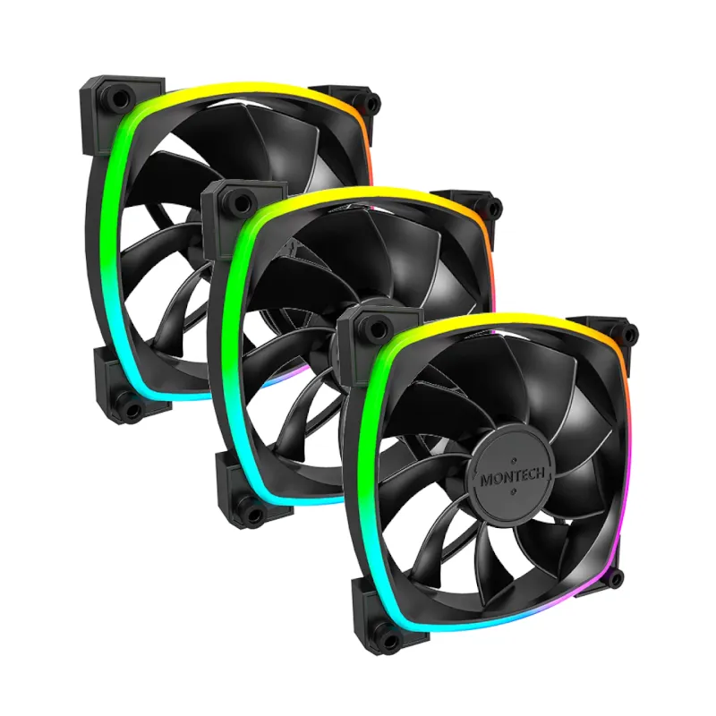 [CS-MT-RX120-3X-BK] Montech RX120 PWM | 3 in 1 | Black