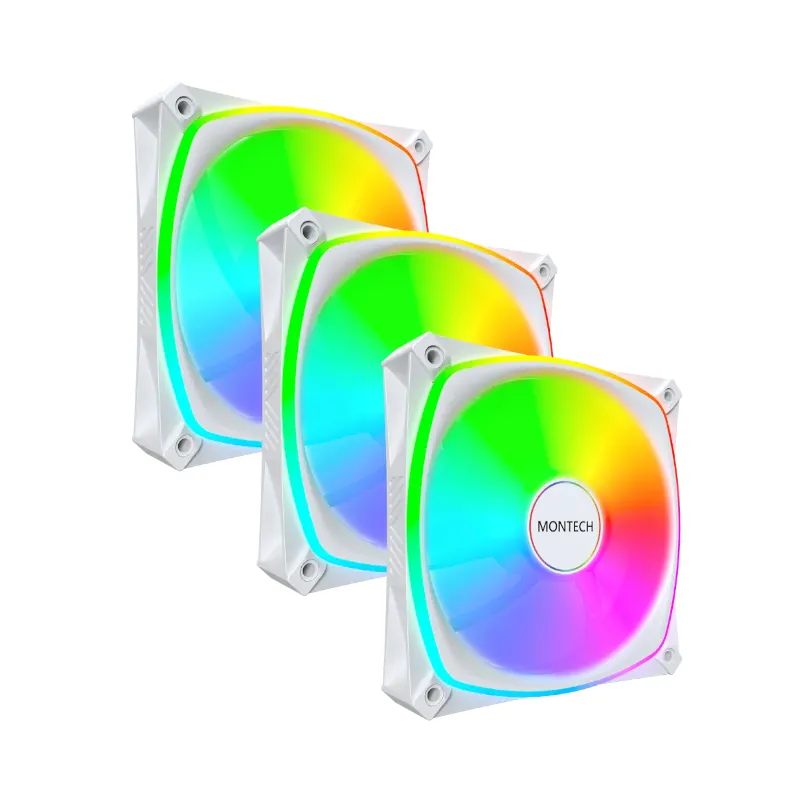 [CS-MT-RX120-PRO-3X-WH] Montech RX120 PRO | 3 in 1 | White