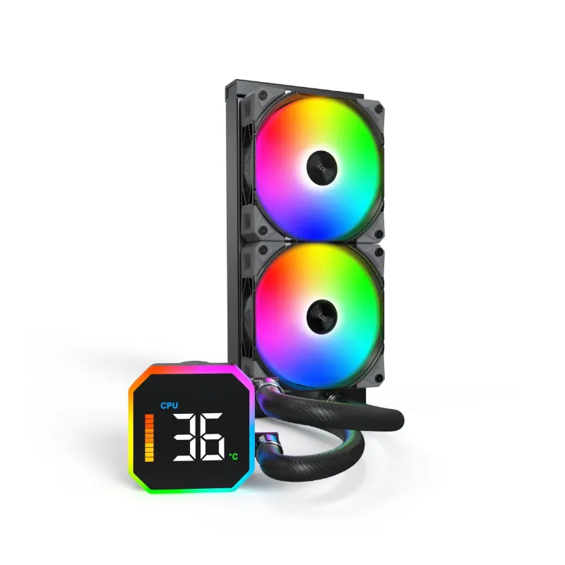 Montech HyperFlow DIGITAL 240 | Black