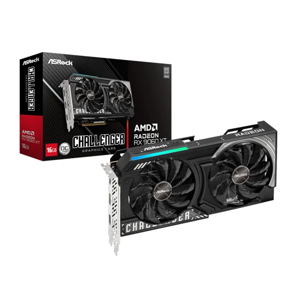 [GPU-ASROCK-CHAL-RX9060XT-16GB] ASROCK Radeon RX 9060 XT Challenger OC | 16GB GDDR6