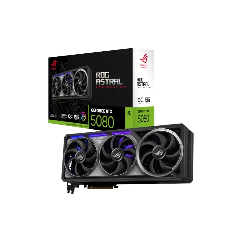 [GPU-ASUS-ROG-ASTRAL-RTX5080-O16G] ASUS GeForce RTX 5080 ROG ASTRAL OC | 16GB GDDR7