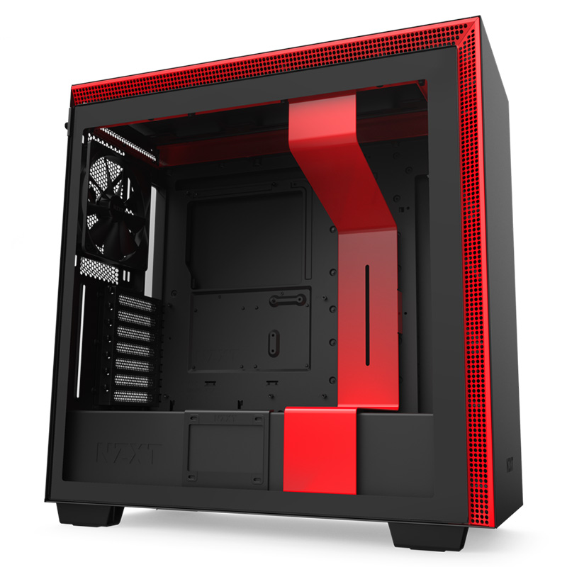NZXT H710 | Matte Black with Red