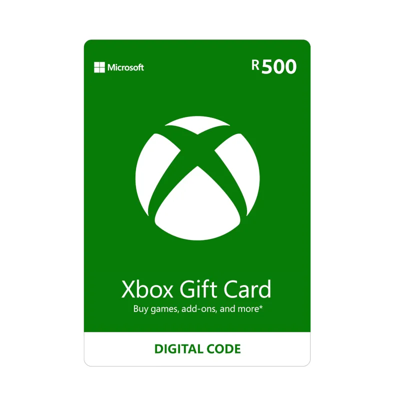 [SW-XBOX-500-ZAR] Xbox | ESD Gift Card | R500