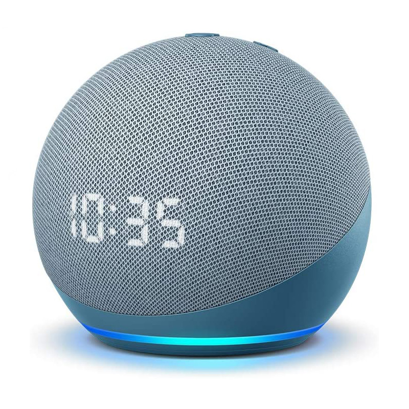 Amazon Echo Dot with Clock (4th Gen) - Twilight Blue