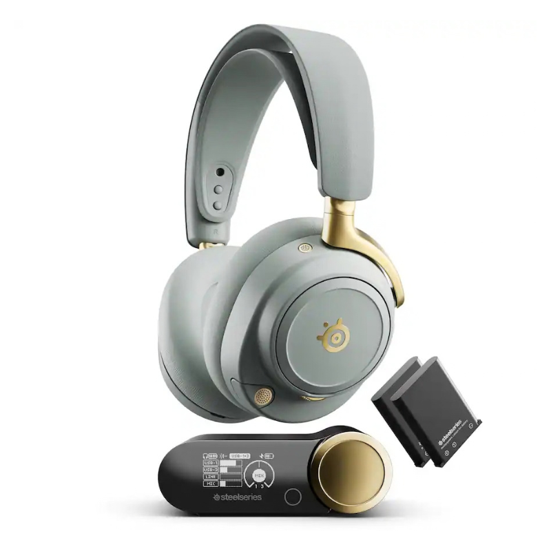 [HS-SS-ANE-SG] Steelseries Arctis Nova Elite | All Platforms | Sage &  Gold