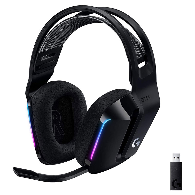 Logitech G733 - LIGHTSPEED Wireless RGB Gaming Headset - Black