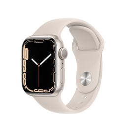 [APP-WAT-S7-45-MKN63] Apple Watch Series 7 | 45mm Starlight Aluminum | Starlight Sport Band