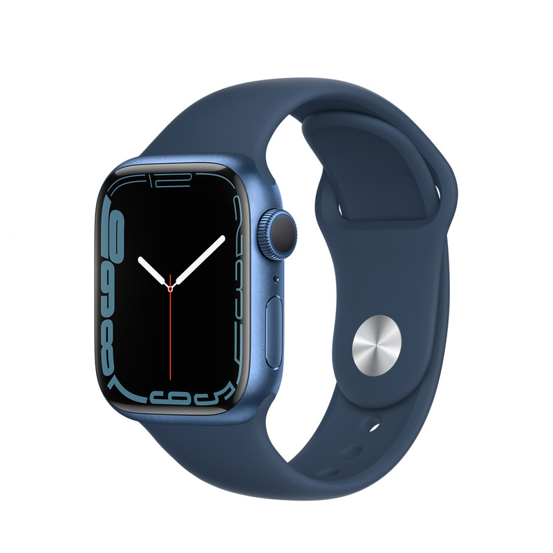 Apple Watch Series 7 | 45mm Blue Aluminum | Blue Sport Band | Nanodog.net