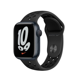 [APP-WAT-S7-45-MKNC3] Apple Watch Series 7 | 45mm Midnight Aluminum | Obsidian / Black Nike Band