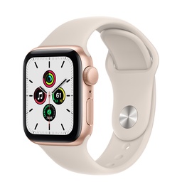 [APP-WAT-SE-40-MKQ03] Apple Watch SE | 40mm Gold Aluminum | Starlight Sport Band