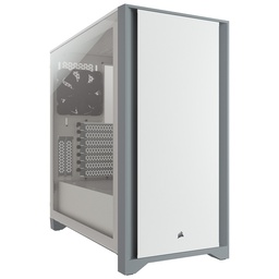 [CA-COR-4000D-WH] Corsair 4000D Tempered Glass - Mid-Tower ATX Case - White