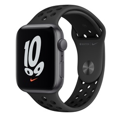 [APP-WAT-SE-44-MKQ83] Apple Watch SE | 44mm Space Grey Aluminum | Anthracite Black Nike Band