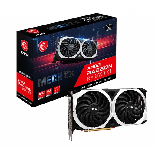 [GPU-MSI-RX6650-XT-M2X-8GB] MSI Radeon RX6650 XT Mech 2X | 8GB GDDR6