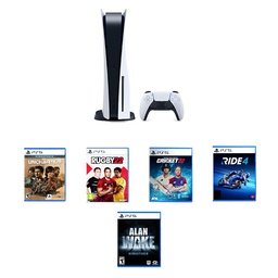 [PS5-BR-5GAME] Sony Playstation 5 | Ultra HD Blu-Ray Edition | 5 Game Bundle