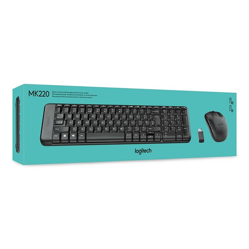 [KB-LOG-MK220] Logitech MK220 | Compact Wireless Keyboard and Mouse