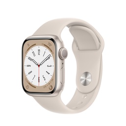 [APP-WAT-S8-45-MNP23] Apple Watch Series 8 | 45mm Starlight Aluminum | Starlight Sport Band