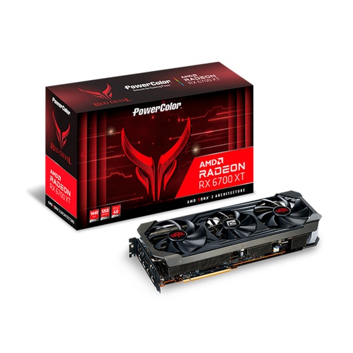 [GPU-PC-RX6700-XT-RD-OC-12GB] Powercolor Radeon RX6700 XT Red Devil OC | 12GB GDDR6