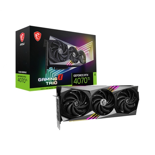 [GPU-MSI-4070-TI-GXT-12GB] MSI GeForce RTX 4070 Ti Gaming X Trio | 12GB GDDR6