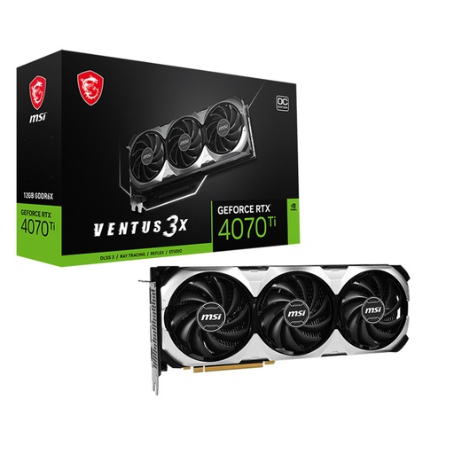 [GPU-MSI-4070-TI-VEN-12GB] MSI GeForce RTX 4070 Ti Ventus 3X | 12GB GDDR6