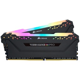[RAM-COR-RGB-PRO-32GB-3000K-BK] Corsair Vengeance RGB Pro 32GB DDR4-3000 Kit (2x16GB) - Black Heatsink