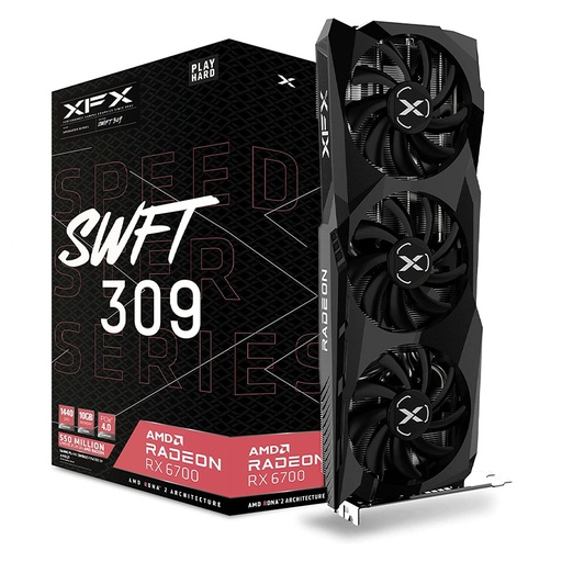 [GPU-XFX-RX6700-SWFT-10GB] XFX Radeon RX6700 Speedster SWFT | 10GB GDDR6