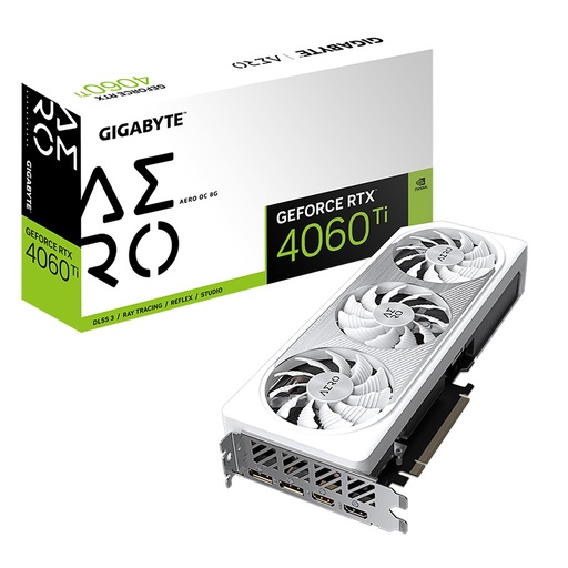 [GPU-GB-RTX4060-TI-AOC-8GB] Gigabyte GeForce RTX 4060 Ti Aero OC | 8GB GDDR6