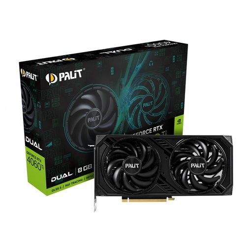 [GPU-PAL-RTX4060-TI-DUAL-8GB] Palit GeForce RTX 4060 Ti Dual | 8GB GDDR6