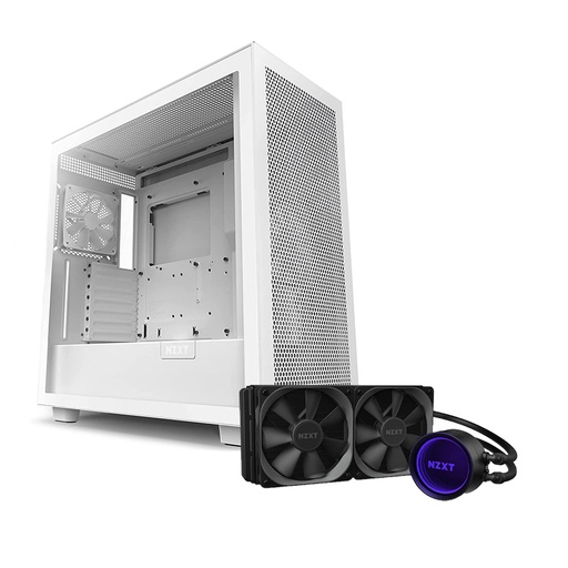[CA-NZXT-H7F-WH-X63] NZXT H7 Flow |  White | Free Kraken X63 Cooler