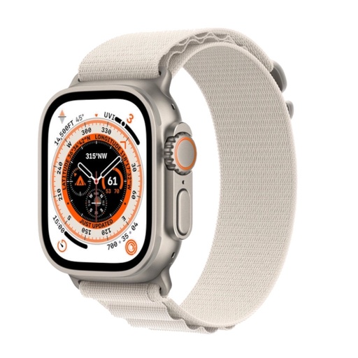 [APP-WAT-ULT-MQFR3] Apple Watch Ultra | 49mm Titanium | Starlight Alpine Loop