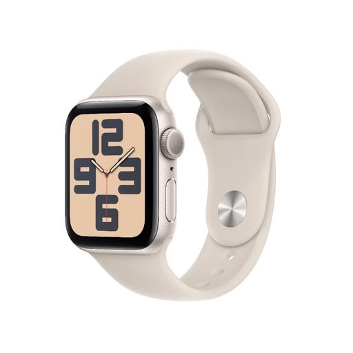 [APP-WAT-SE-MR9U3] Apple Watch SE | 40mm Starlight Aluminum | Starlight Sport Band | S/M